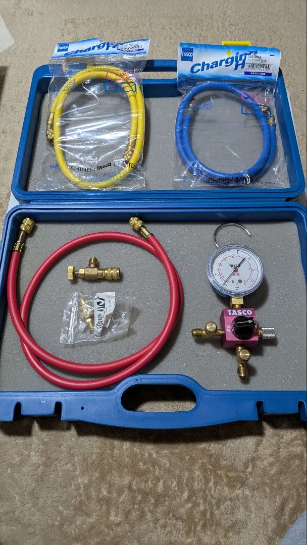 TASCO 　バルブ式シングルゲージマニホールド