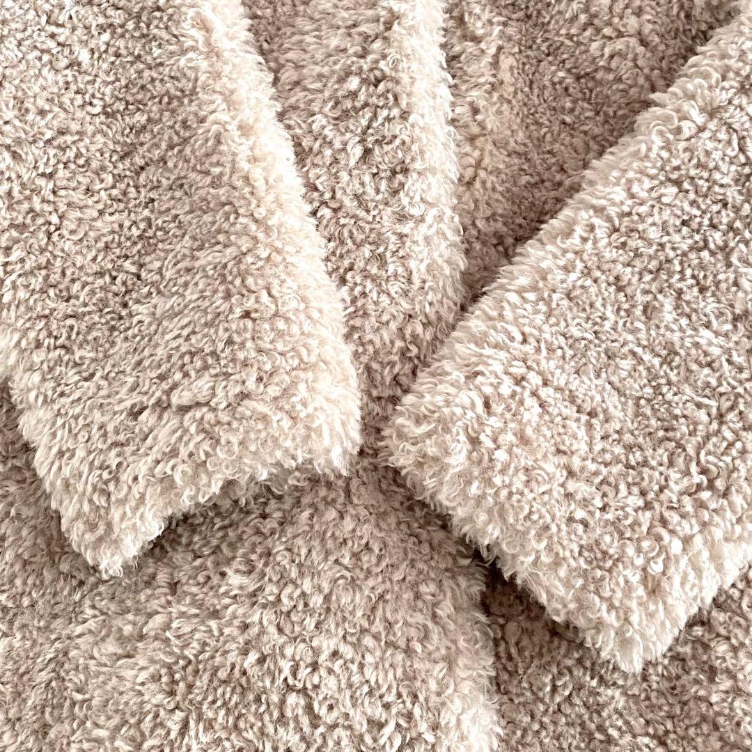 美品 ヘルノ HERNO カーリーコート '22年商品 ボア エコファー 42