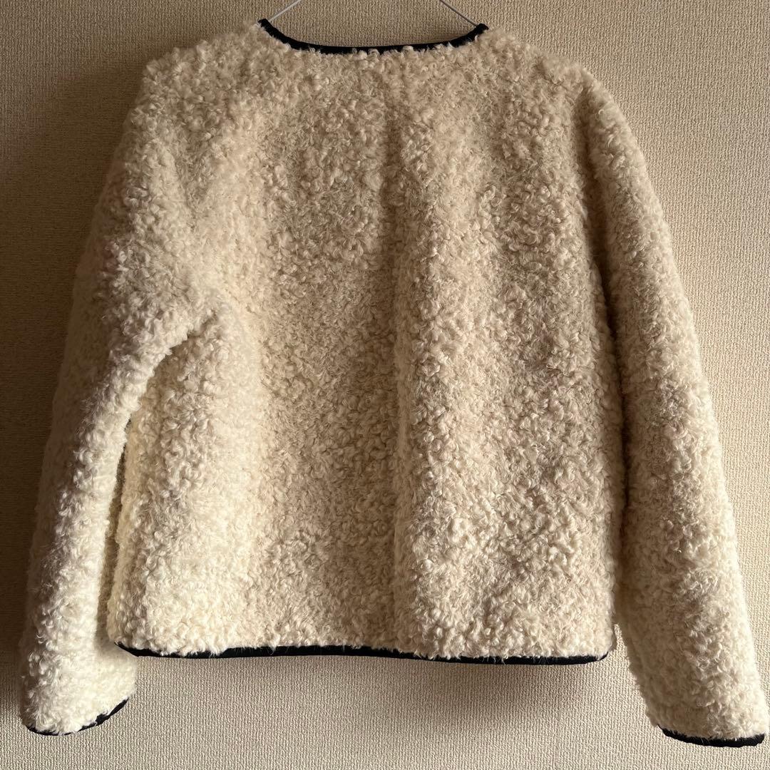 新品タグ付き　anuans ECOPEL パイピングボアジャケット　1サイズ