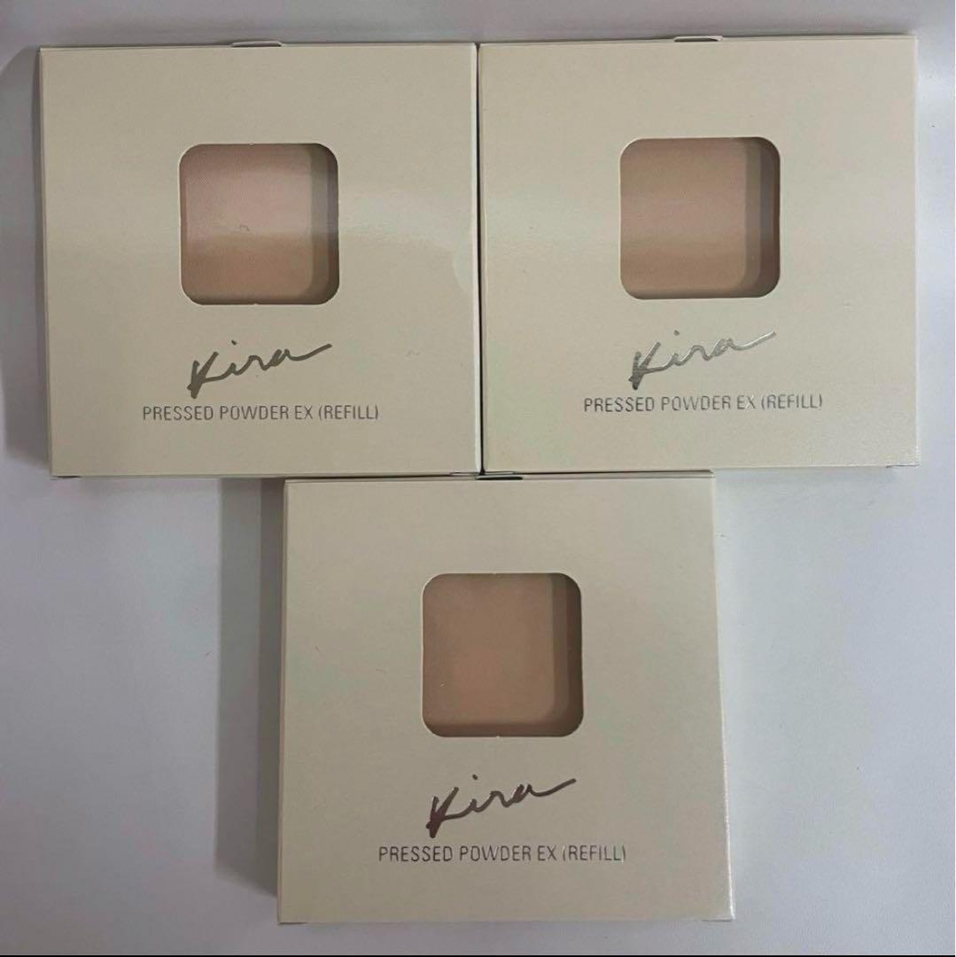 KIRA プレミアムパウダーEX リフィル 21g ベージュ52 パウダー3個