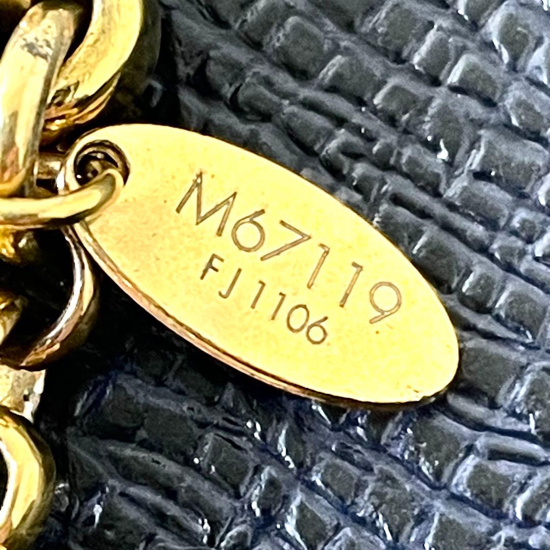 ルイヴィトン　キーホルダー　M67119 モノグラム　LV ゴールド　ブラック