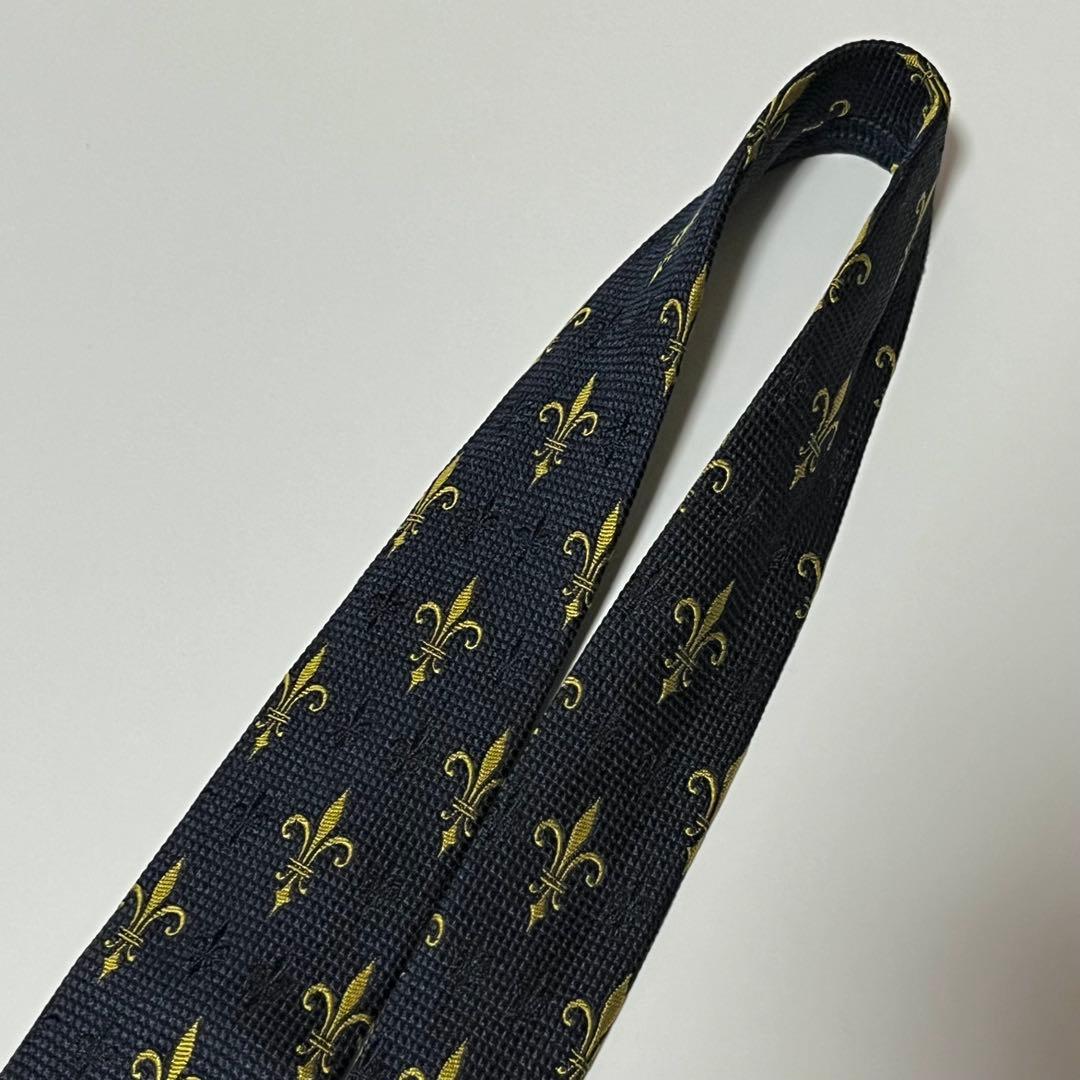 2976 【極美品】 ドミニクフランス ネクタイ 紋章 クレスト スリークラウン