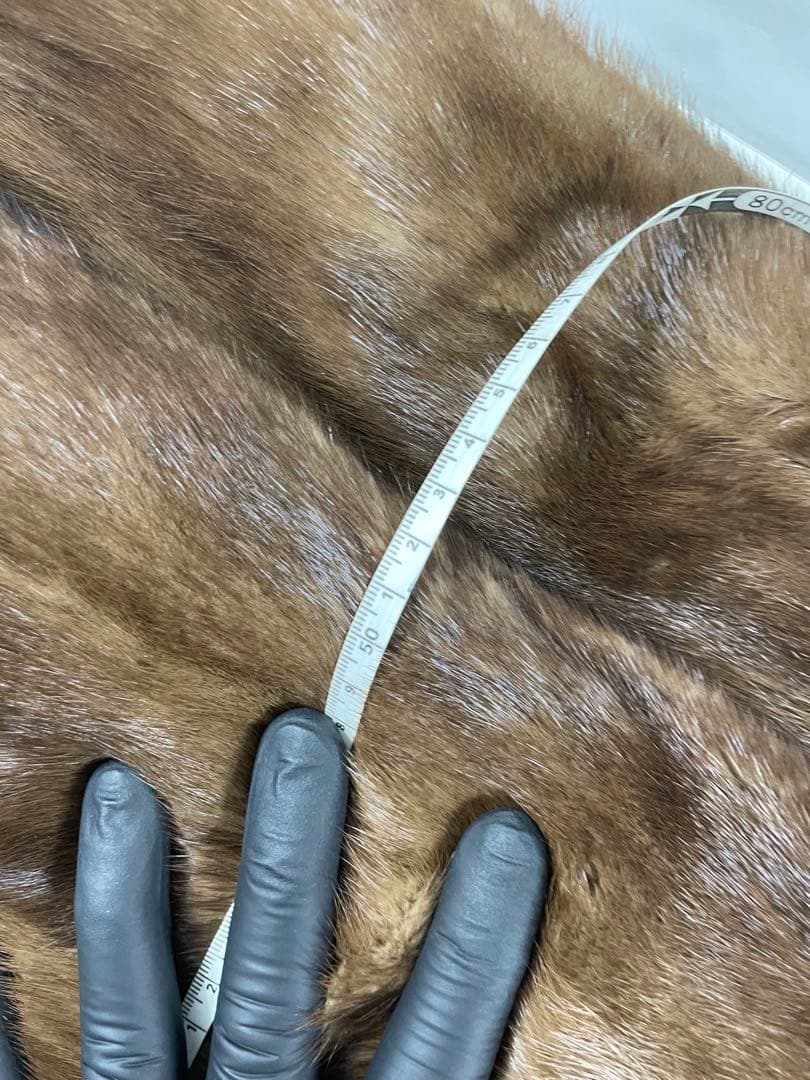 SAGA MINK ブラウン ミンクファー コート ショート