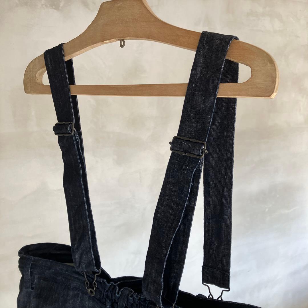 デニム サロペット サスペンダー付