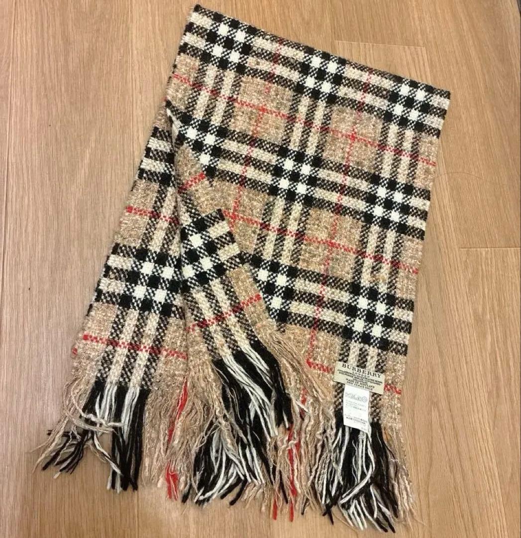 クリーニング済【極美品】BURBERRY LONDON マフラー ノバチェック