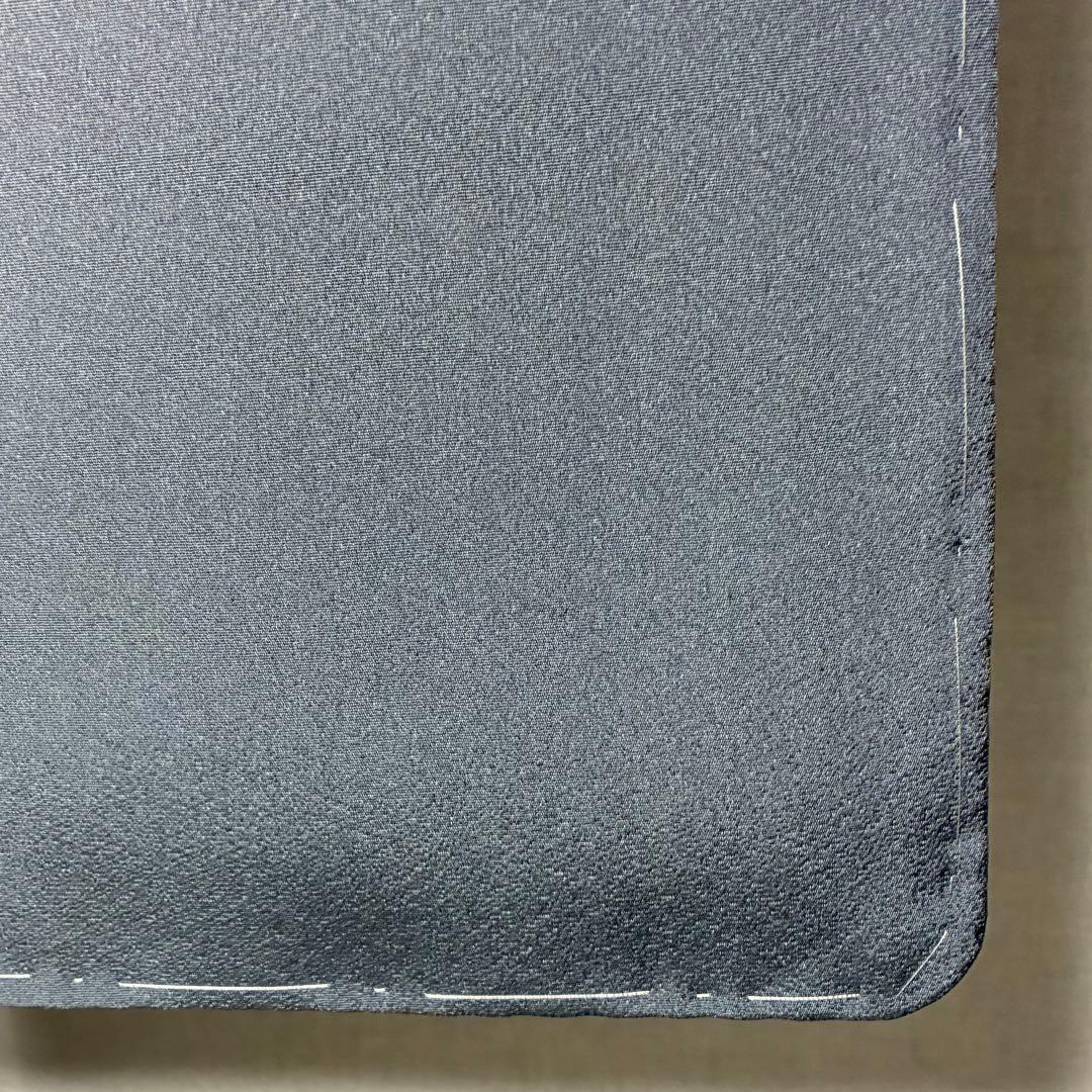 D73 訪問着 花模様 グレー 丹後縮緬 正絹着物 袷 しつけ糸付き未使用極美品