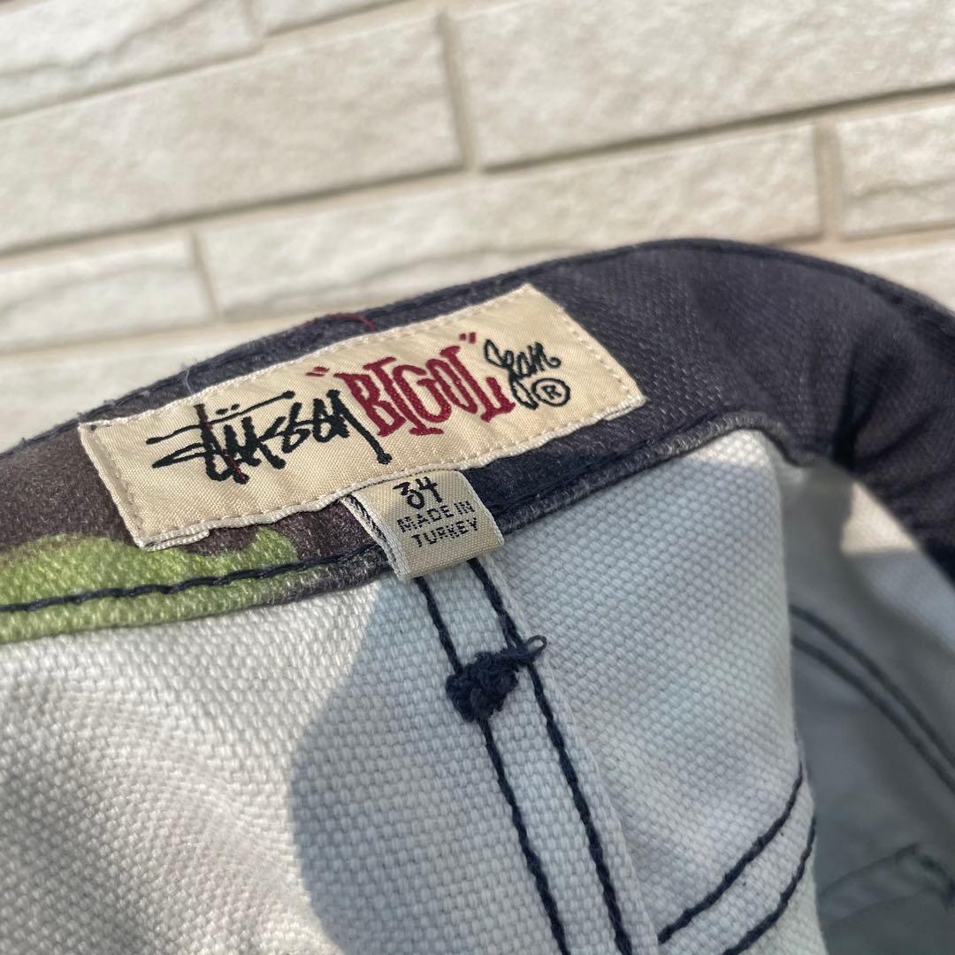 STUSSY　パンツ　34　迷彩　ダック