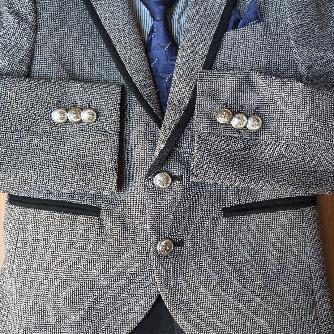 【MICHIKO LONDON】男の子スーツ5点セット 120 靴おまけ