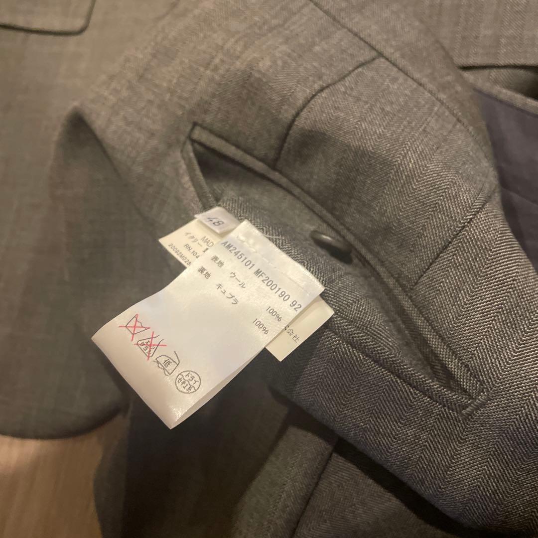 【美品】ジルサンダー　グレースーツ　ラフシモンズ期　サイズ48 ハンガー付