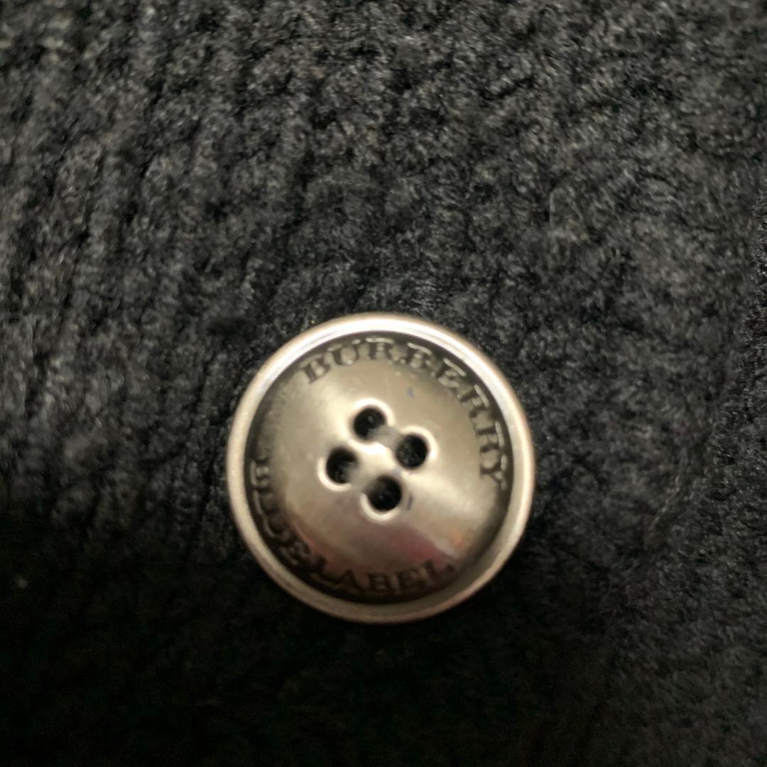 バーバリーロンドンブルーレーベル ポンチョ 三陽商会 ブラック 体型カバー 高級