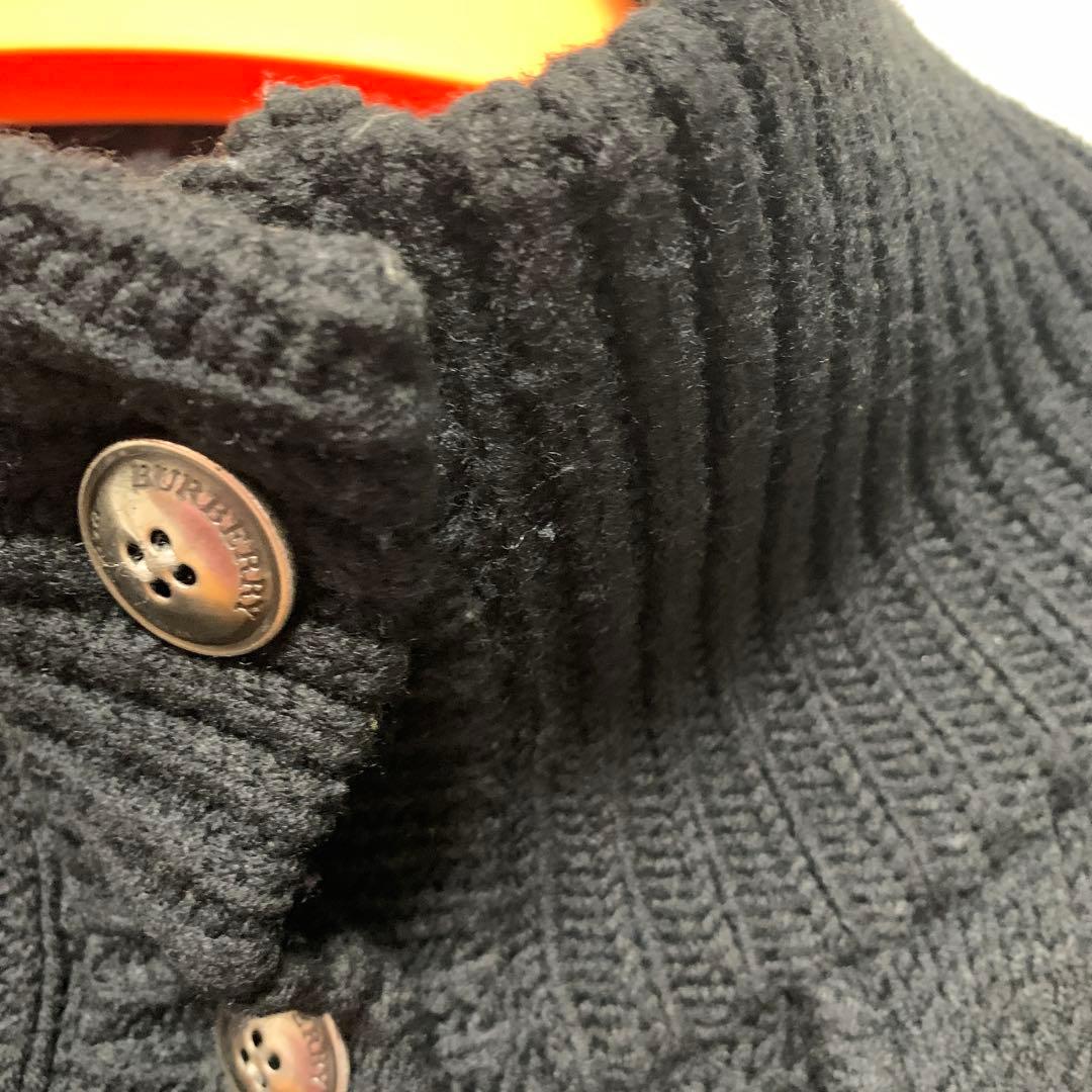 バーバリーロンドンブルーレーベル ポンチョ 三陽商会 ブラック 体型カバー 高級