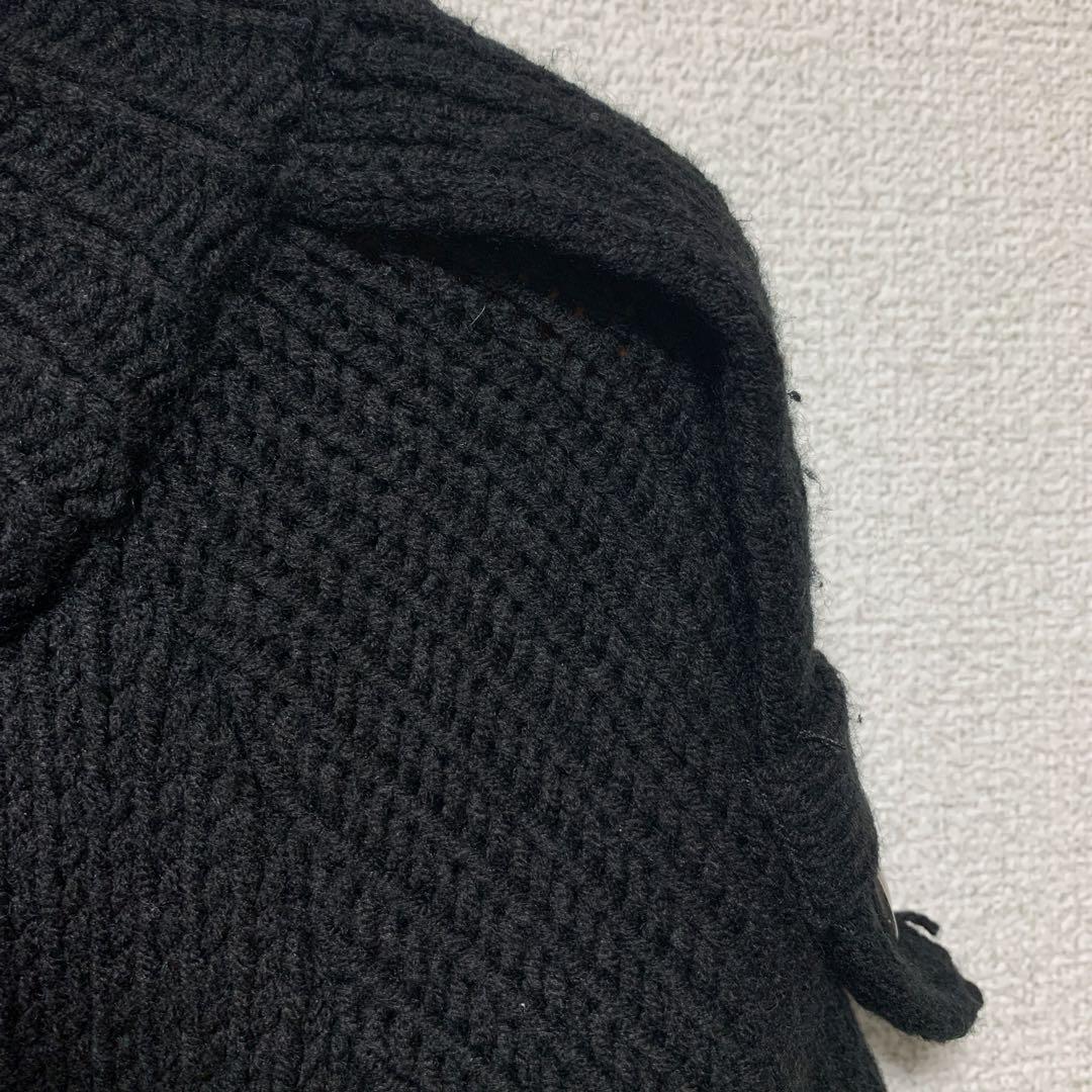 バーバリーロンドンブルーレーベル ポンチョ 三陽商会 ブラック 体型カバー 高級