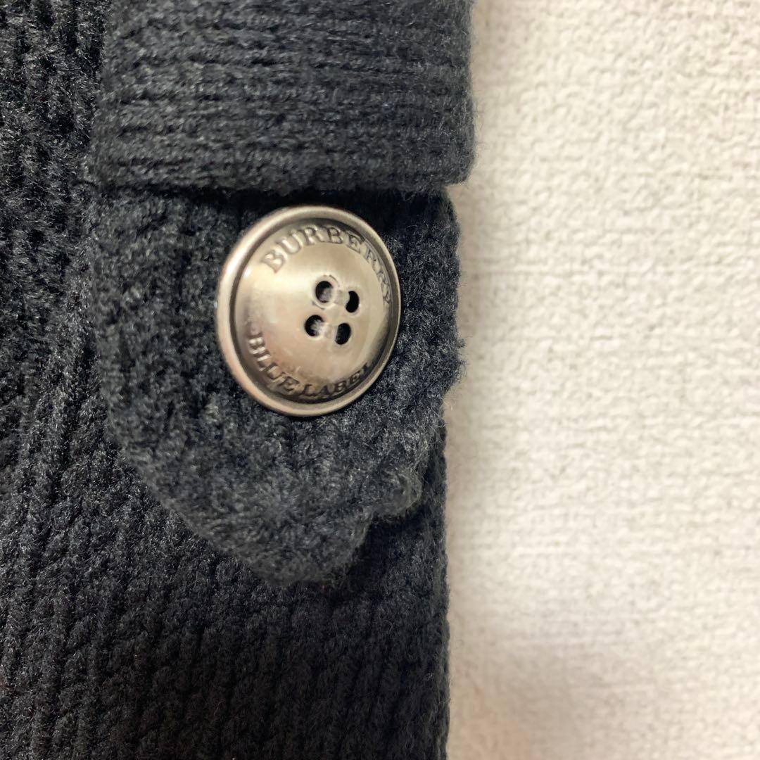 バーバリーロンドンブルーレーベル ポンチョ 三陽商会 ブラック 体型カバー 高級