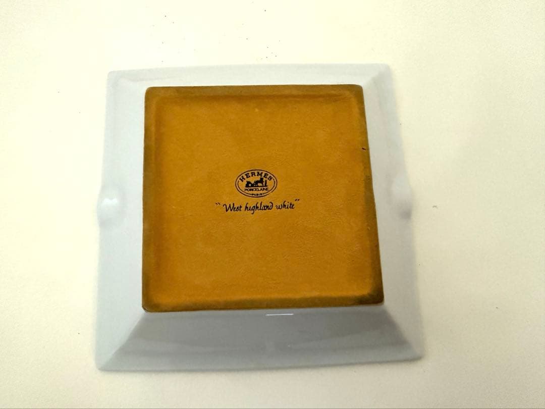 HERMES エルメス 灰皿 West Highland White 犬 テリア