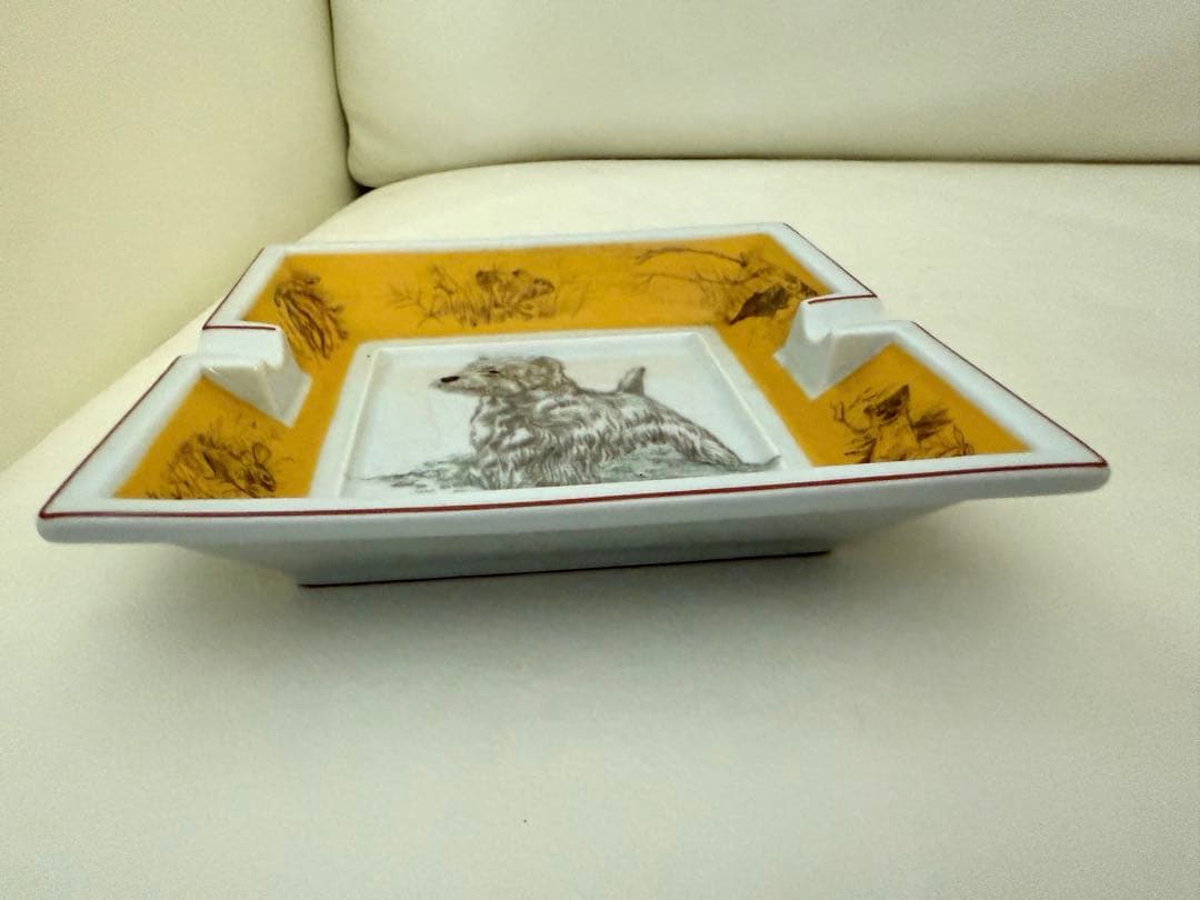 HERMES エルメス 灰皿 West Highland White 犬 テリア