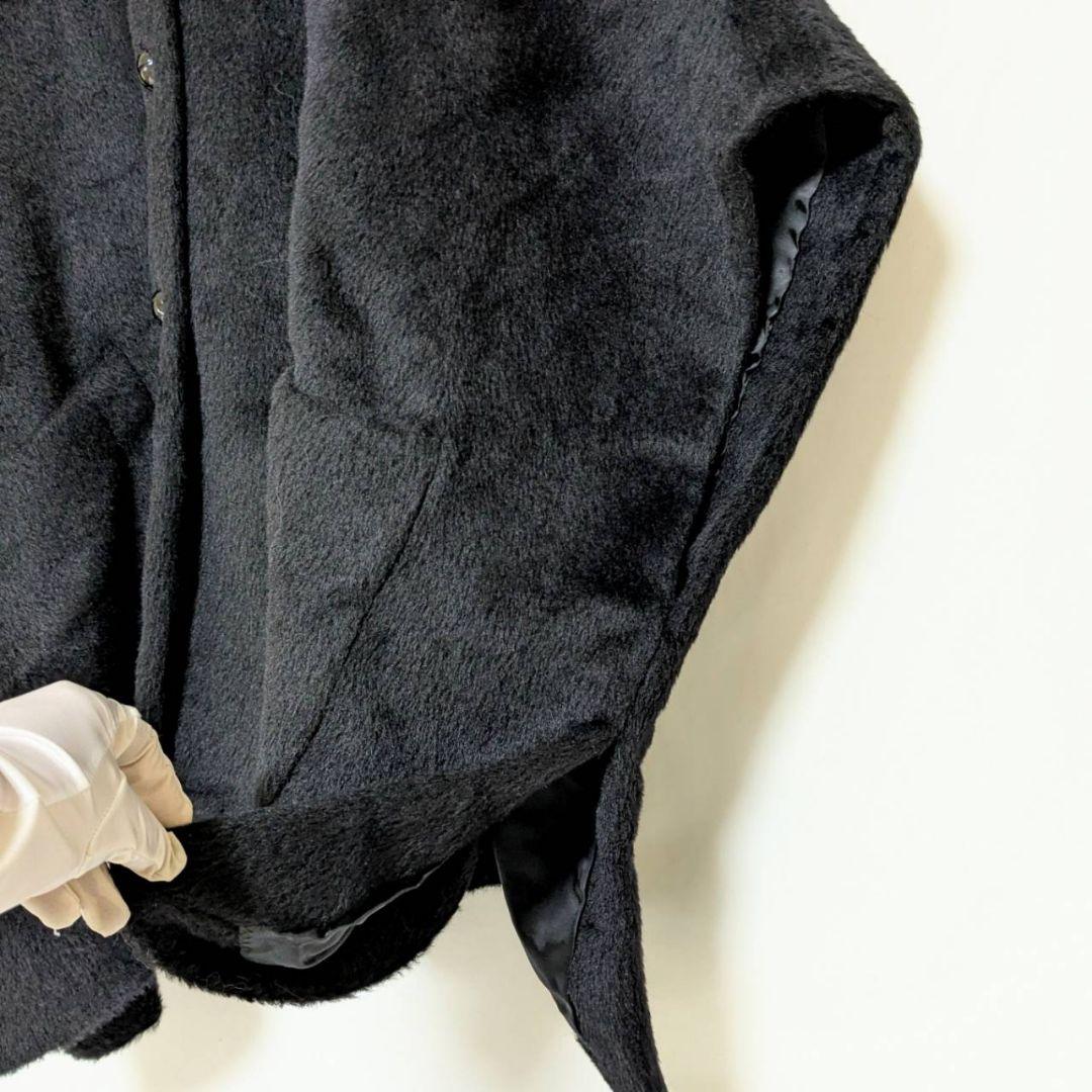 ✨美品✨ ADORE アドーア ポンチョ シャギー アルパカ混 ブラック M