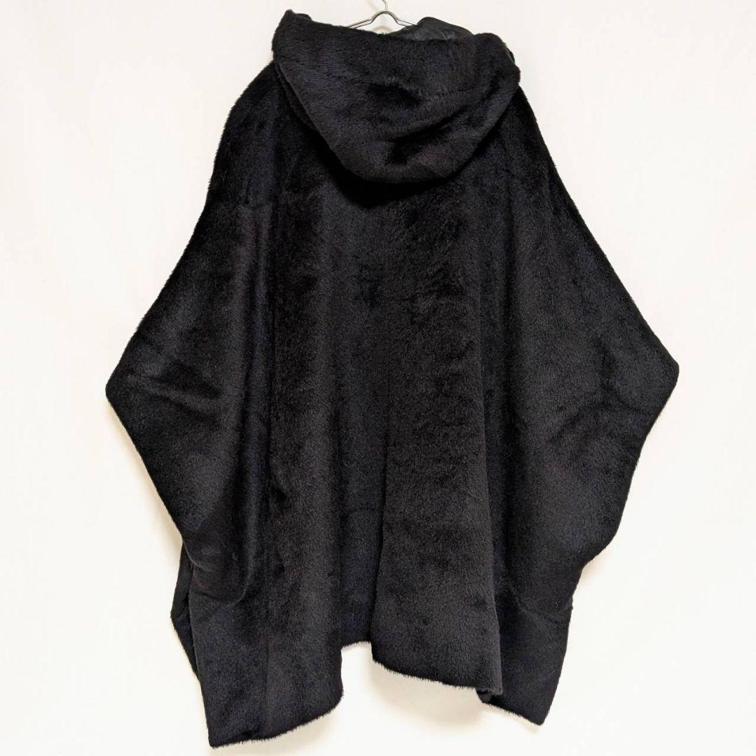 ✨美品✨ ADORE アドーア ポンチョ シャギー アルパカ混 ブラック M