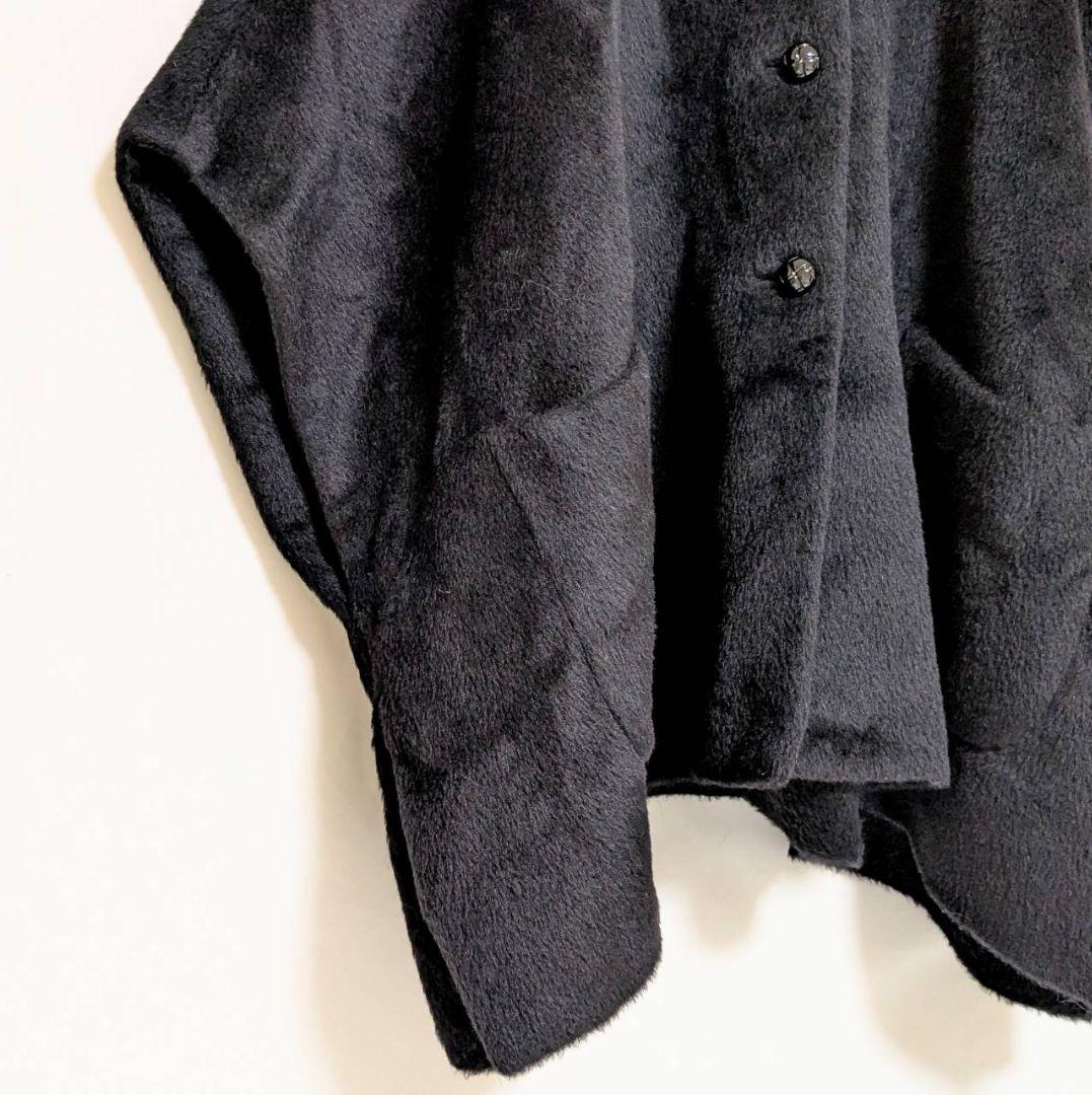 ✨美品✨ ADORE アドーア ポンチョ シャギー アルパカ混 ブラック M