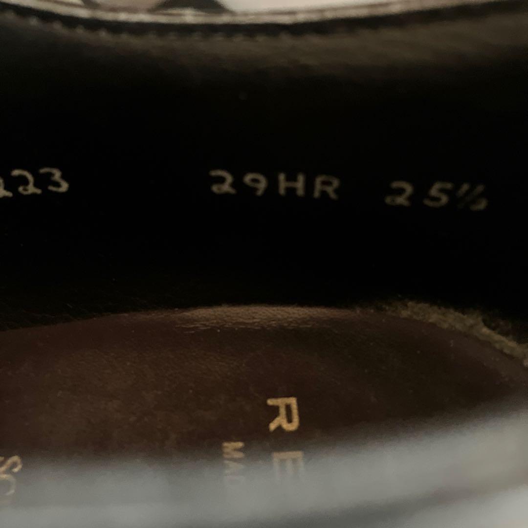 ブラックレザードレスシューズ27.5センチ相当