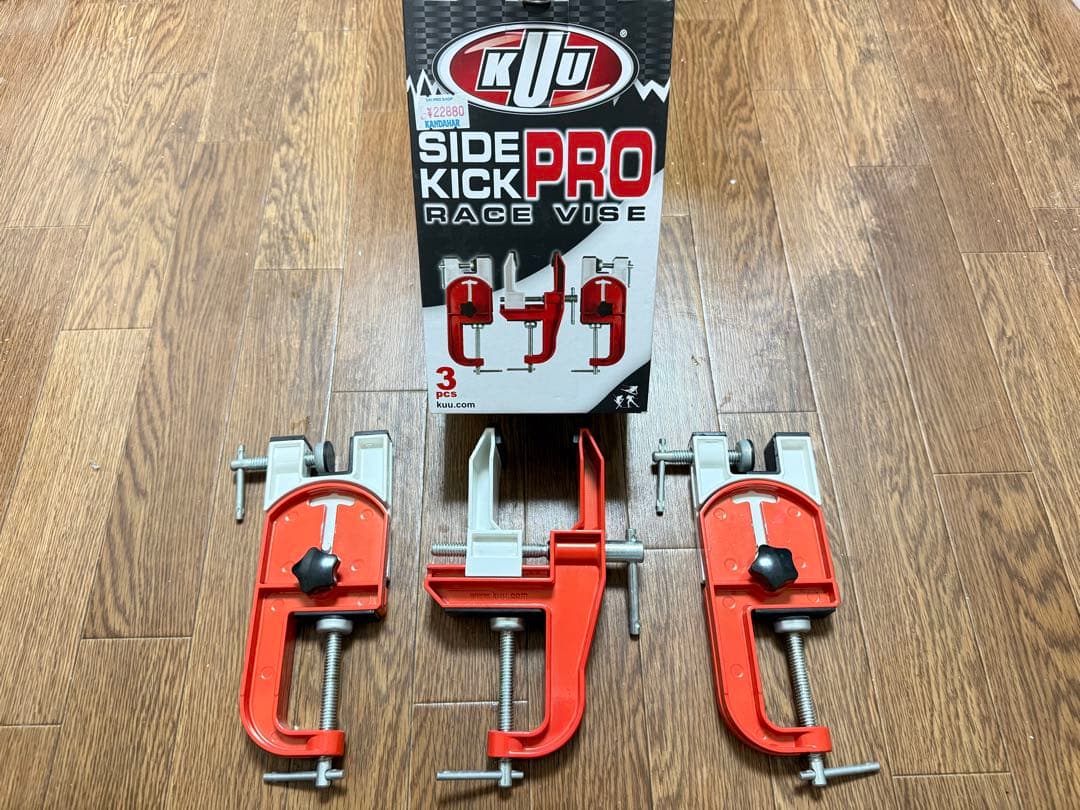 中古　スキー チューンナップ台 折りたたみ式作業台 バイス付きのセット