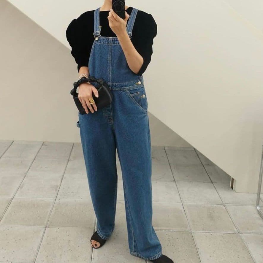 【新品タグ付】anuke デニムオーバーオール 38