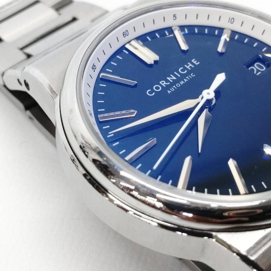 CORNICHE ラ グランデ ステンレススチール ブルーマリン 自動巻き腕時計