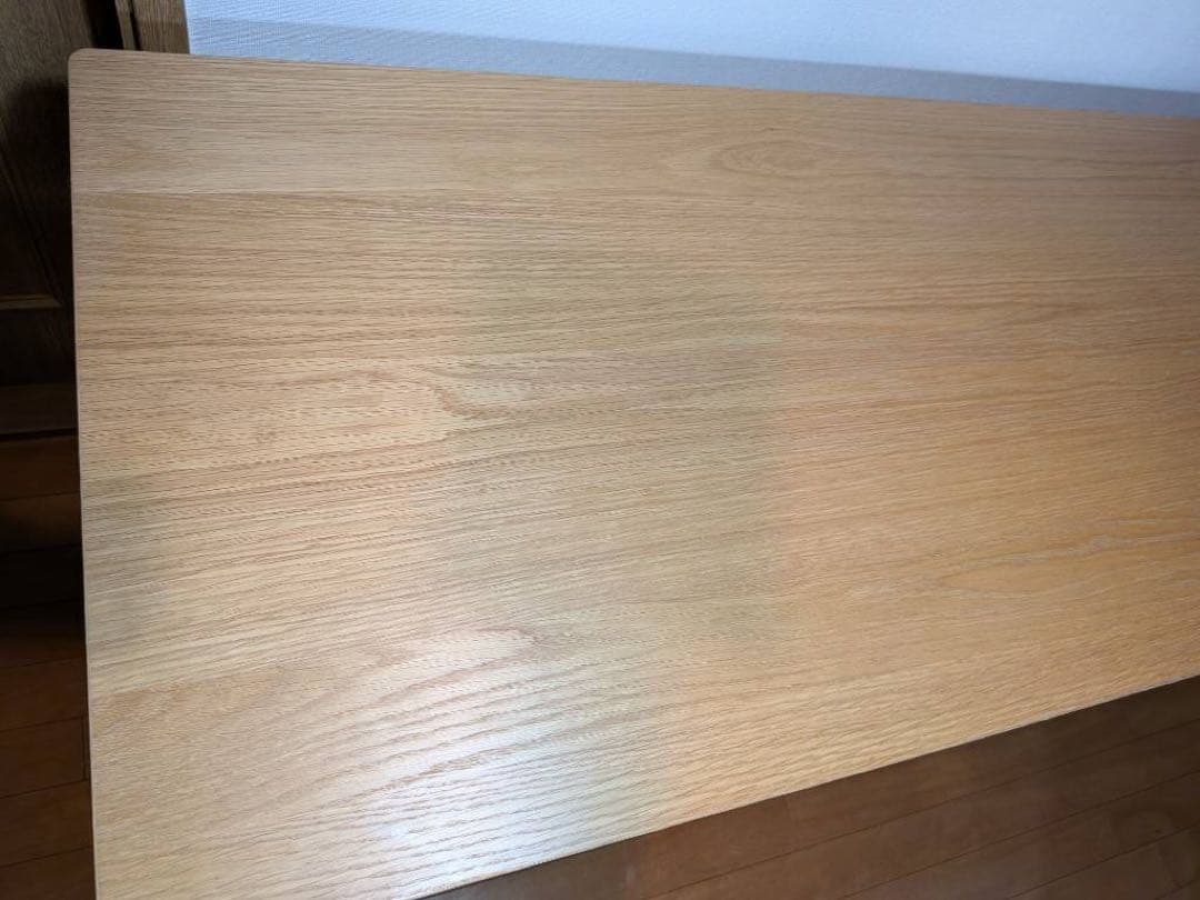 ■送料込■無印 パーソナルデスク パソコン机 スチールオーク 学習事務テーブル