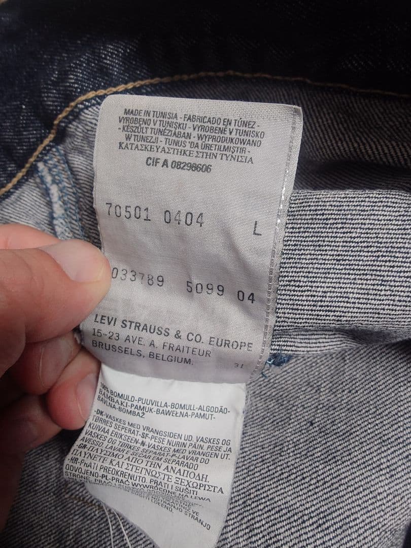 オーくLevi's 90sEUROリーバイス　70501　大戦モデル