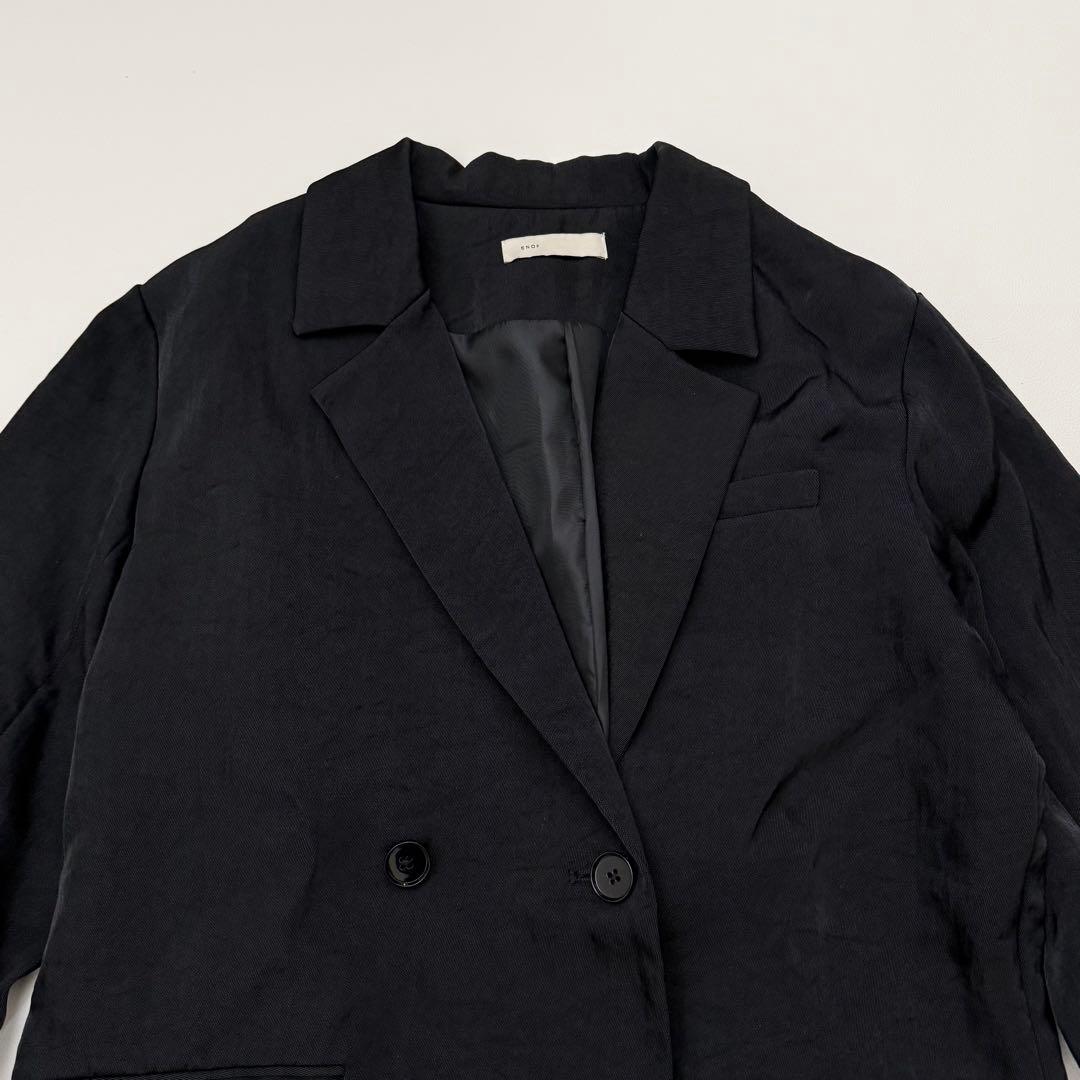 ENOF twill slit jacket ブラック L