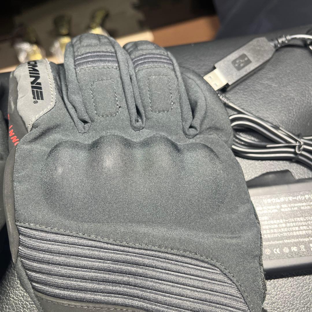極上品KOMINE Lサイズ電熱グローブ &バッテリー付き