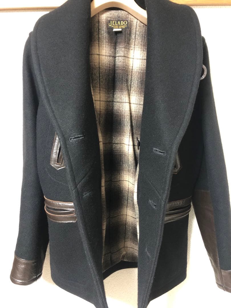 美品 JELADO ジェラード ウール ドンキーコート ピーコート 36