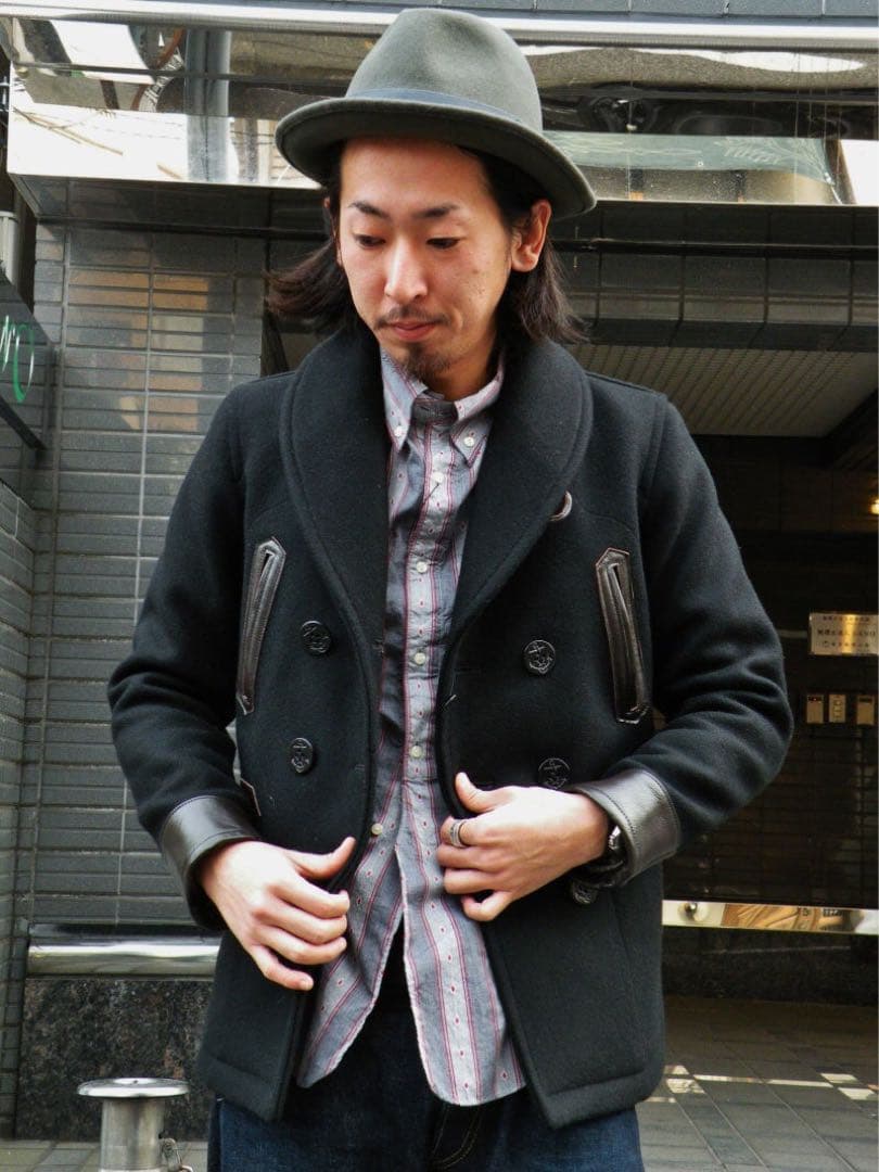 美品 JELADO ジェラード ウール ドンキーコート ピーコート 36