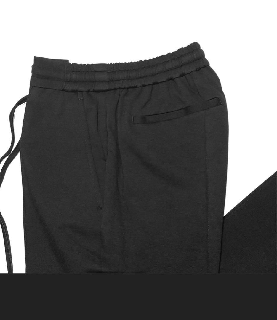 BERWICH H DUE 永久クリース ジャージーパンツ 干場別注ブラック42