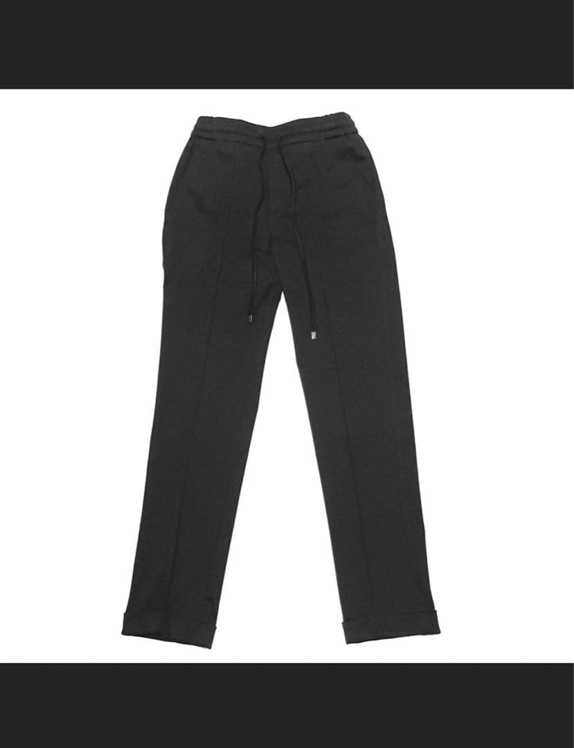 BERWICH H DUE 永久クリース ジャージーパンツ 干場別注ブラック42
