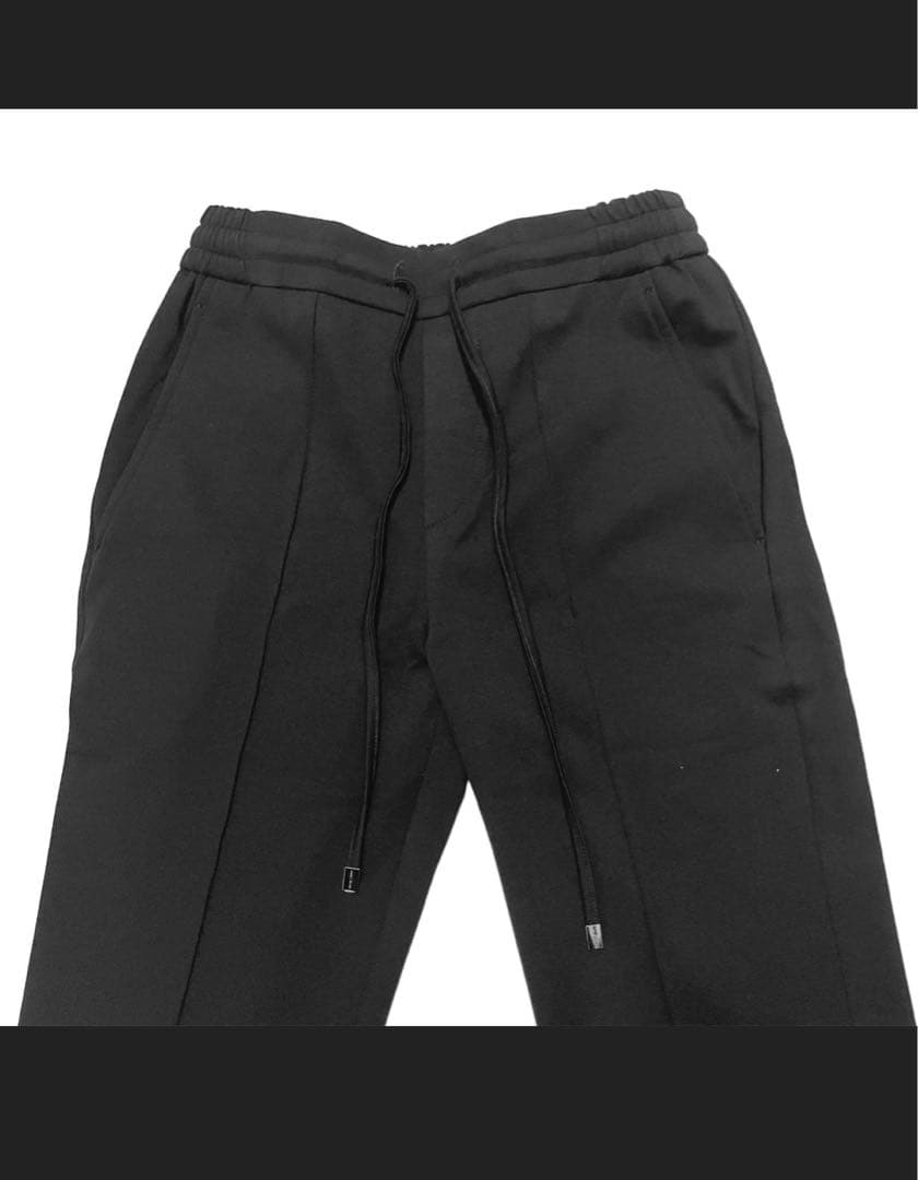 BERWICH H DUE 永久クリース ジャージーパンツ 干場別注ブラック42