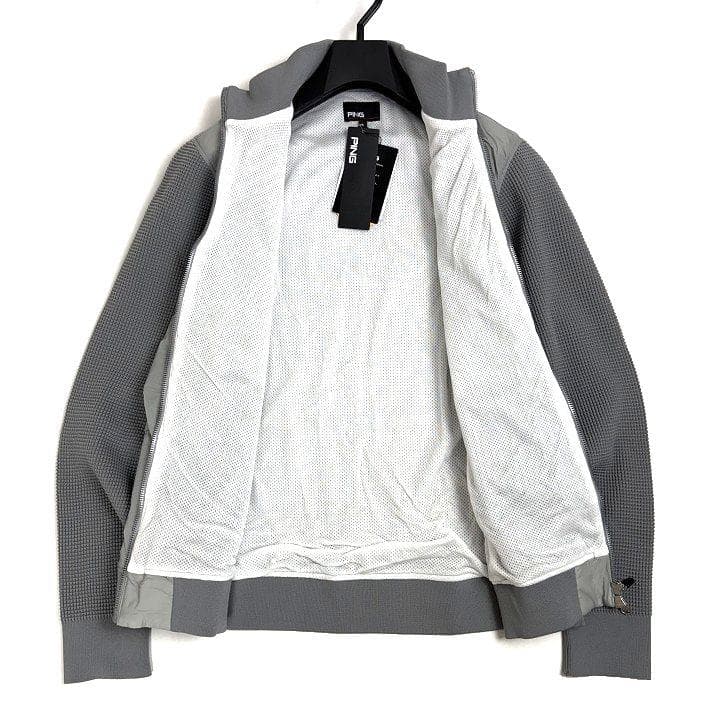 新品 PING ピン ゴルフ 高機能 ドッキング ブルゾン ジャケット 灰 LL