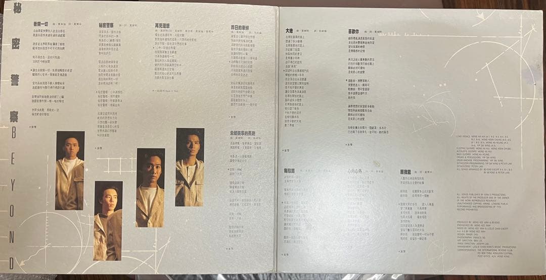 beyond 秘密警察　レコード　LP香港　オリジナル盤