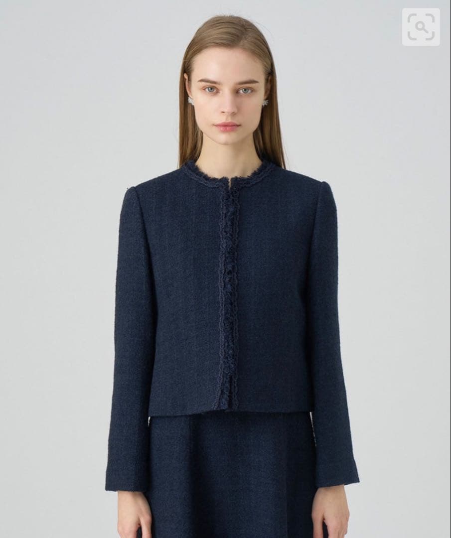 フ*ウ様 アナイ　ネイビーツイードクルージャケット【2024】　新品•未使用