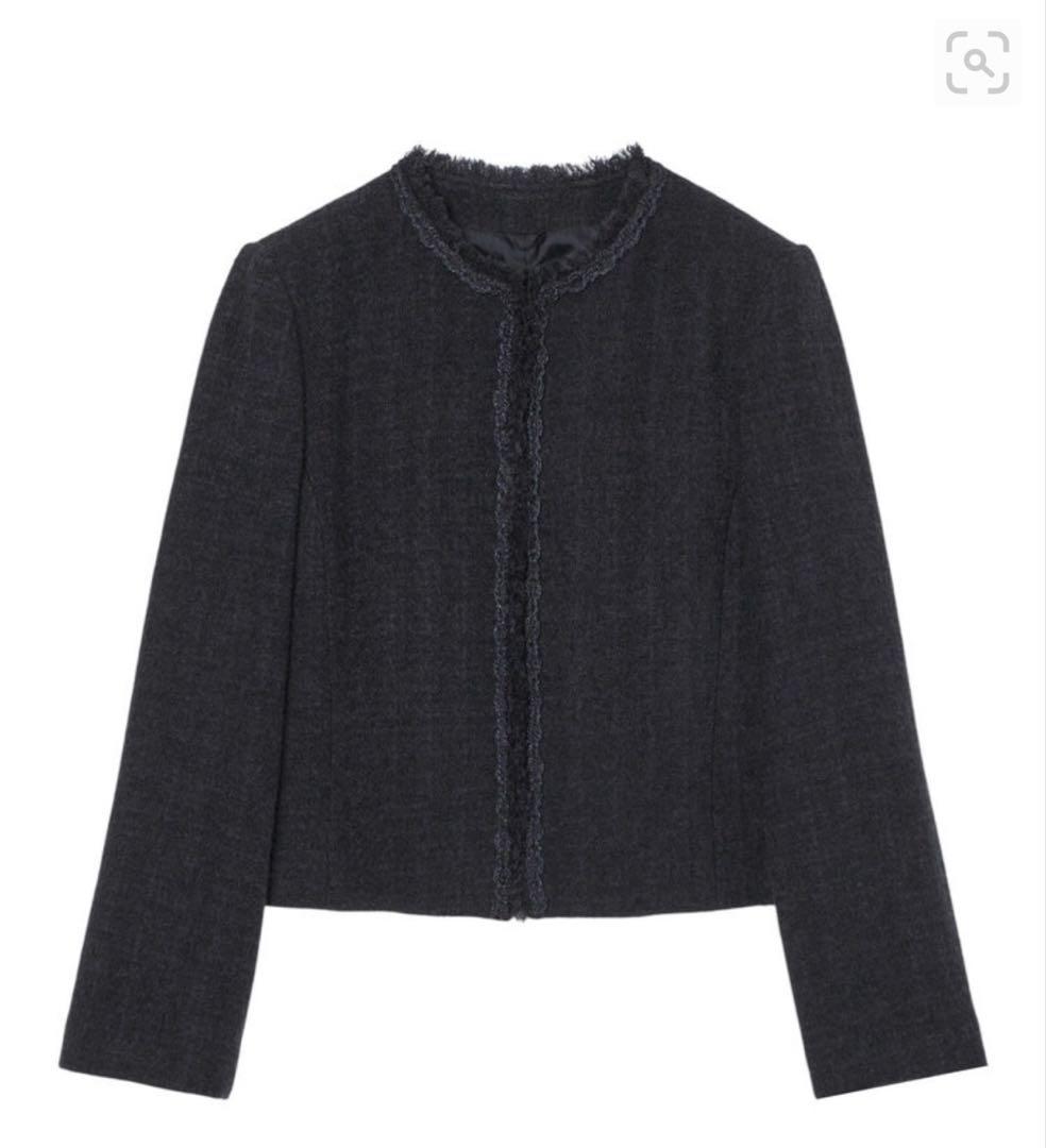 フ*ウ様 アナイ　ネイビーツイードクルージャケット【2024】　新品•未使用