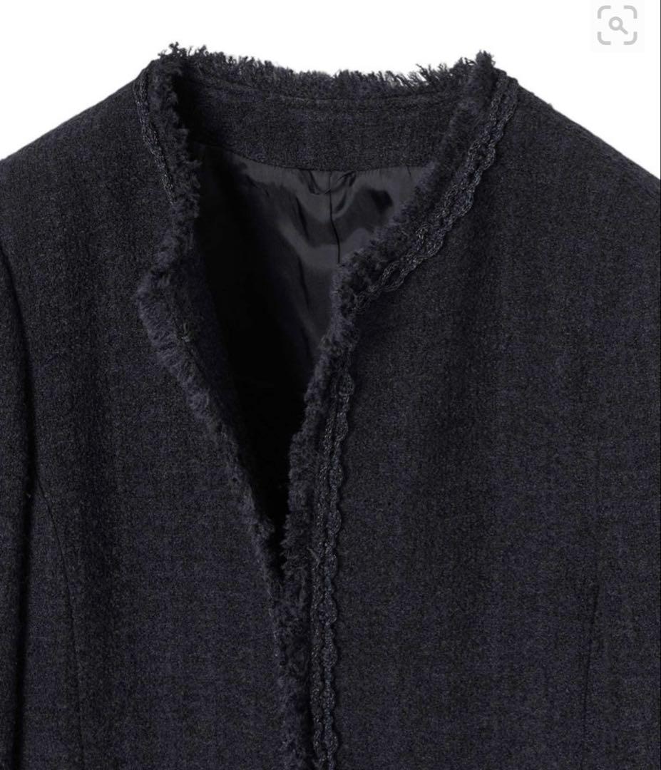 フ*ウ様 アナイ　ネイビーツイードクルージャケット【2024】　新品•未使用