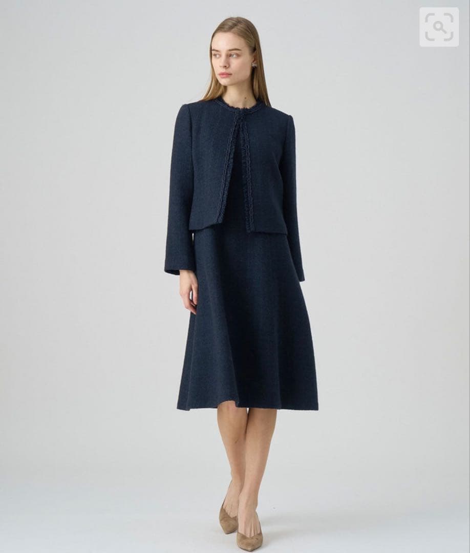 フ*ウ様 アナイ　ネイビーツイードクルージャケット【2024】　新品•未使用