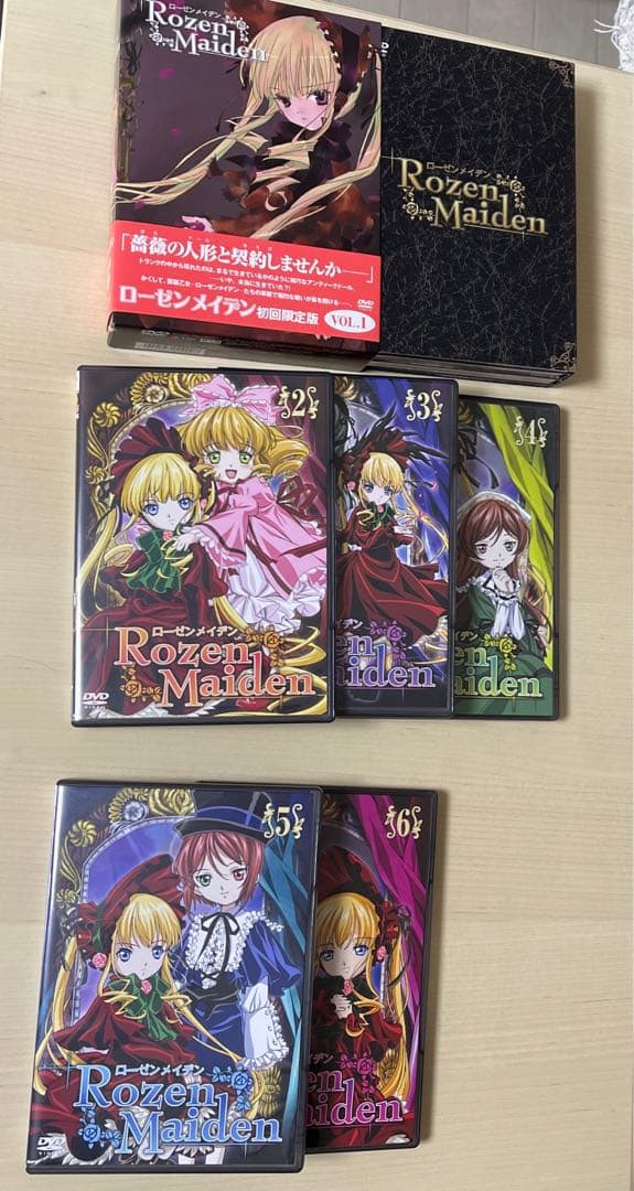 【DVD】ローゼンメイデン 全6巻　特典付き