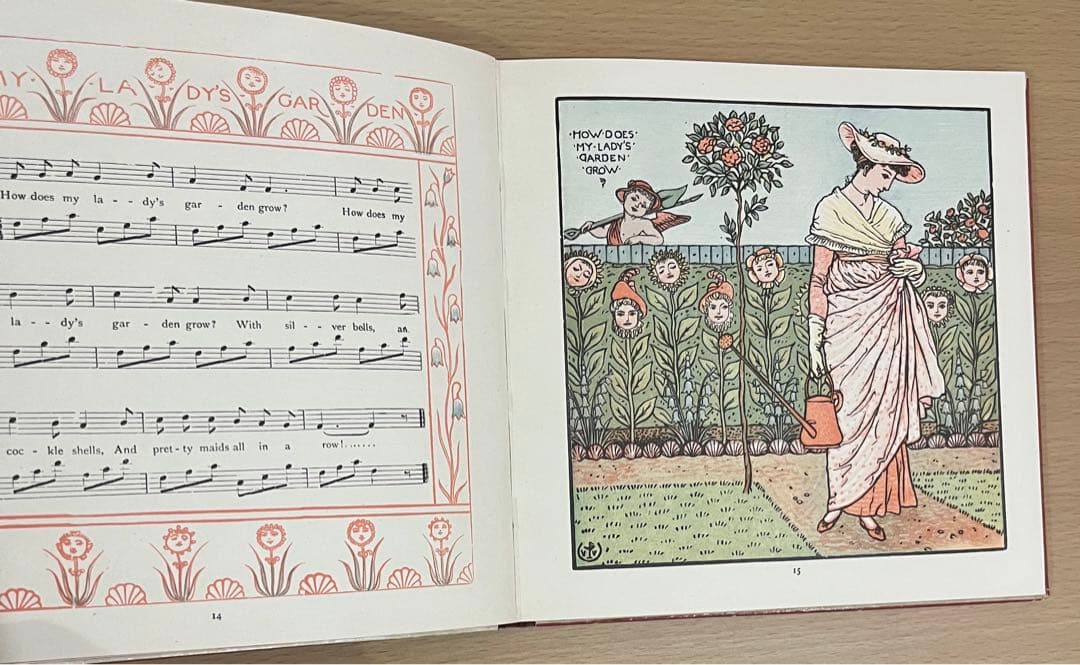 No250 アンティーク 古書 洋書 絵本 幼な子のオペラ ウォルター・クレイン