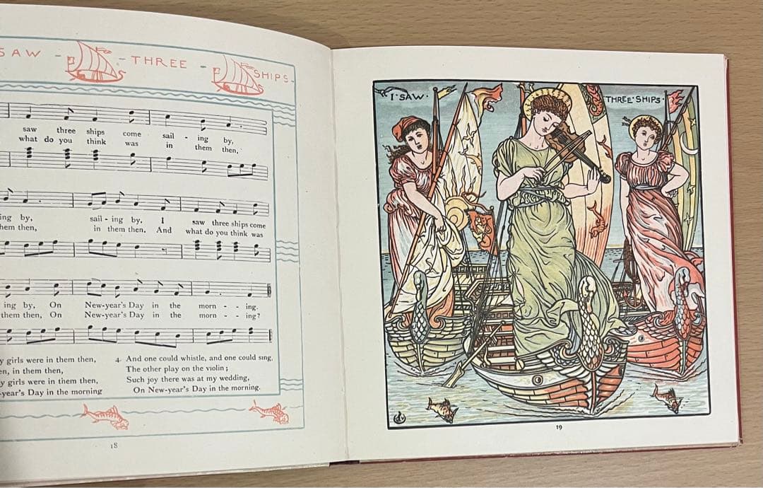 No250 アンティーク 古書 洋書 絵本 幼な子のオペラ ウォルター・クレイン