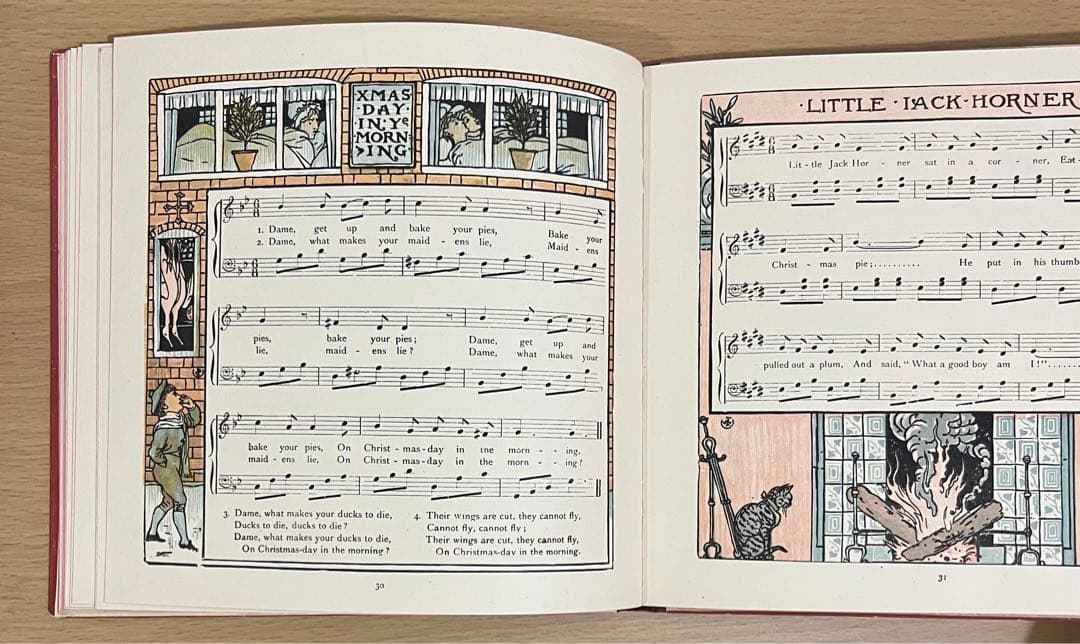 No250 アンティーク 古書 洋書 絵本 幼な子のオペラ ウォルター・クレイン