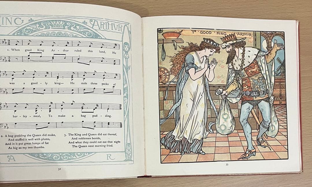 No250 アンティーク 古書 洋書 絵本 幼な子のオペラ ウォルター・クレイン