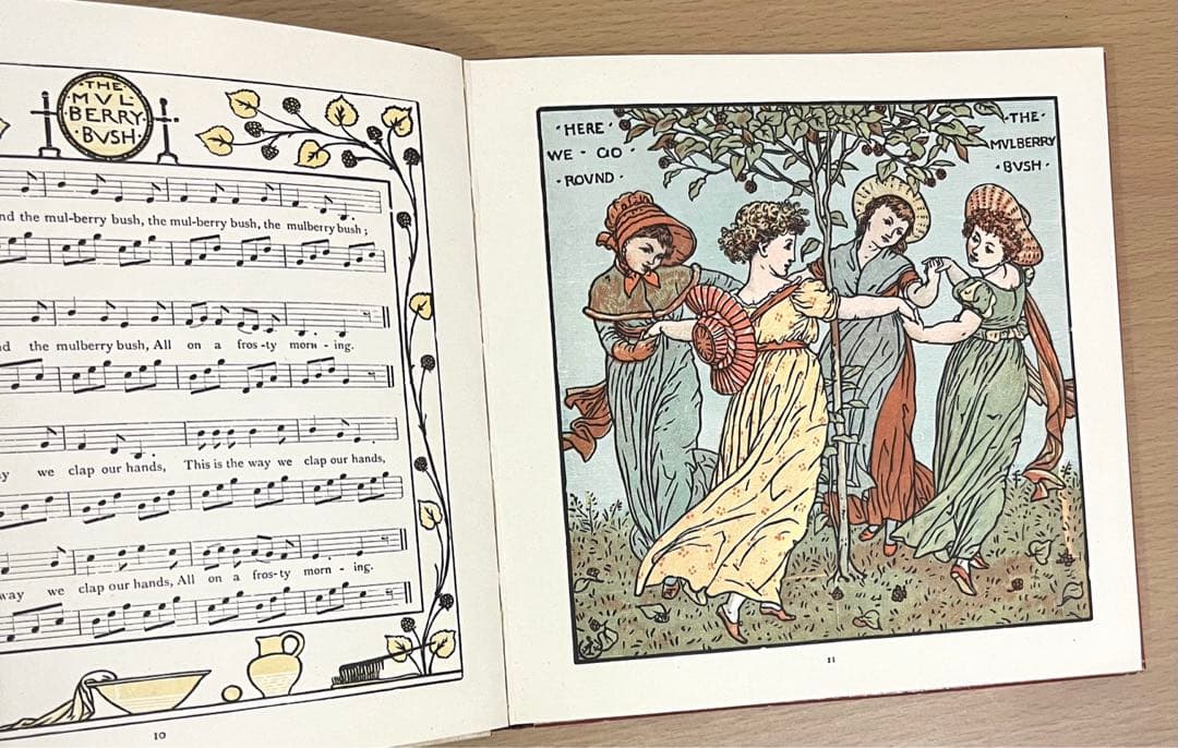 No250 アンティーク 古書 洋書 絵本 幼な子のオペラ ウォルター・クレイン