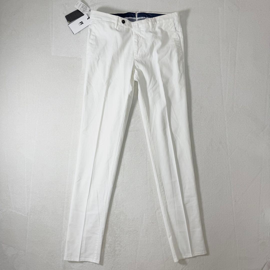 タグ付き未使用品 PT TORINO 白パンツ スリムフィット 46 チノ