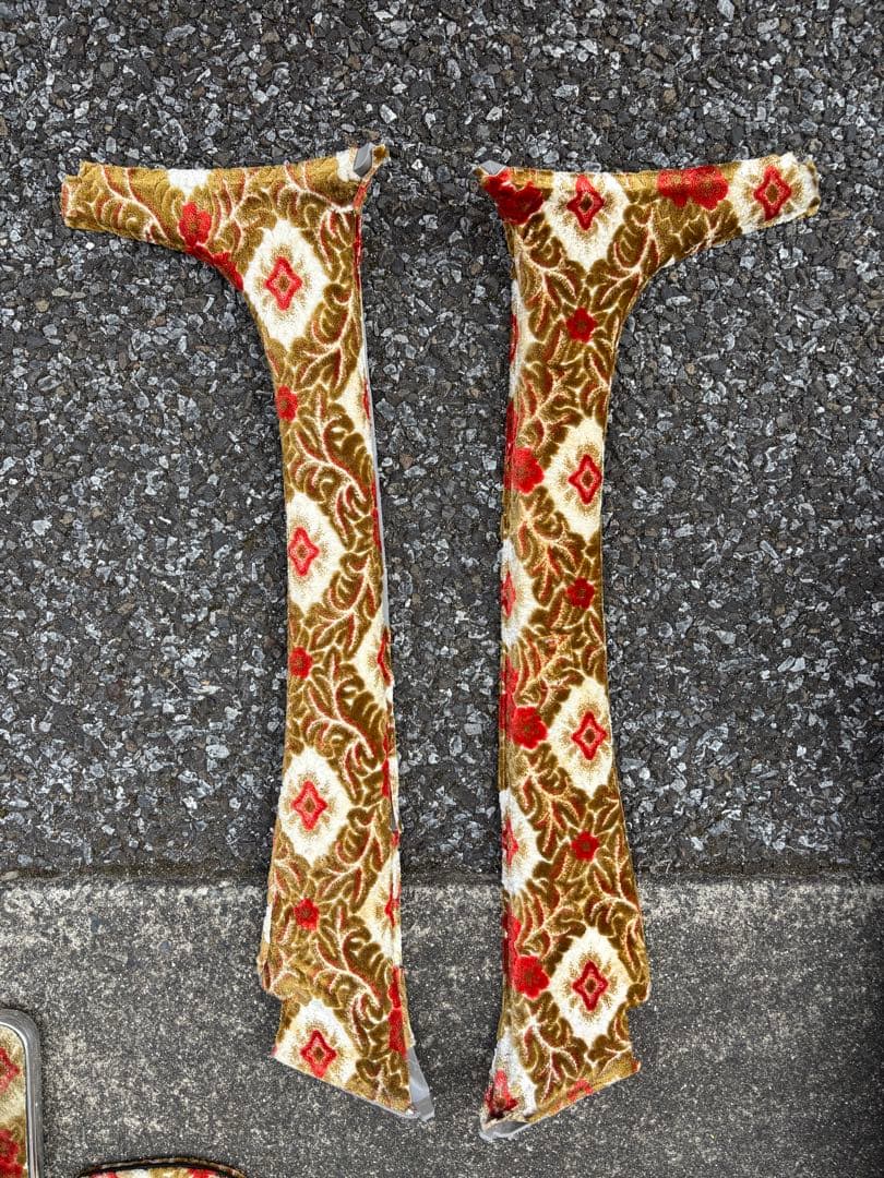 UD17 クオン マット等 多花束オレンジ 車用ソファセット