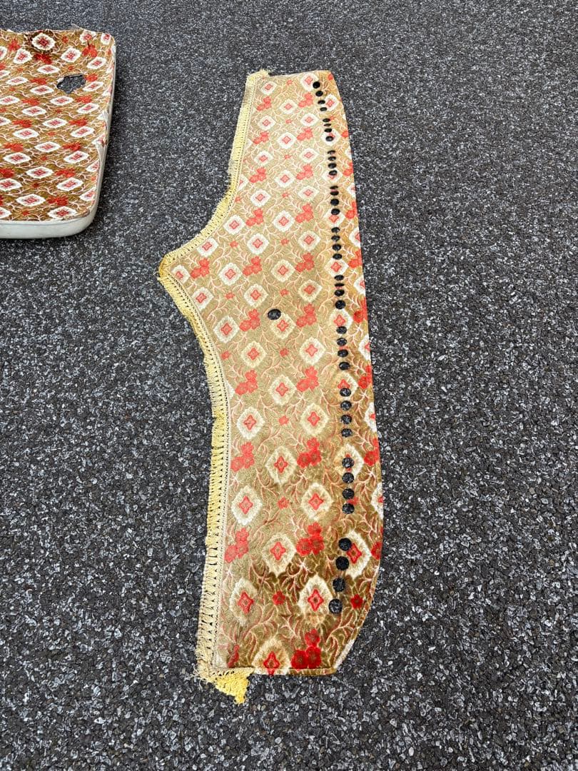 UD17 クオン マット等 多花束オレンジ 車用ソファセット